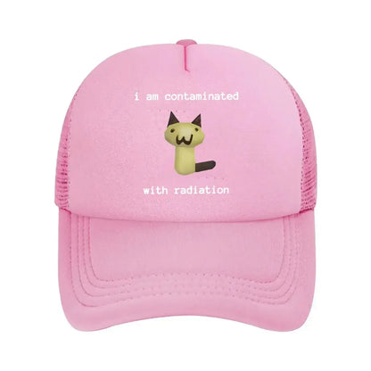 New “Radiation Cat Fun, Meme Design” Mesh Baseball Cap