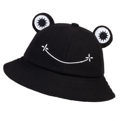 Unisex Cute Frog Style Personality Bucket Hats Fishermen Caps