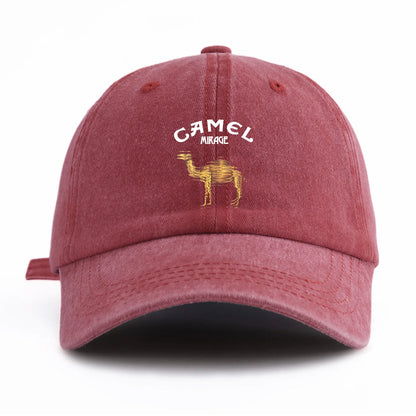CAMEL Print Washed Baseball Cap