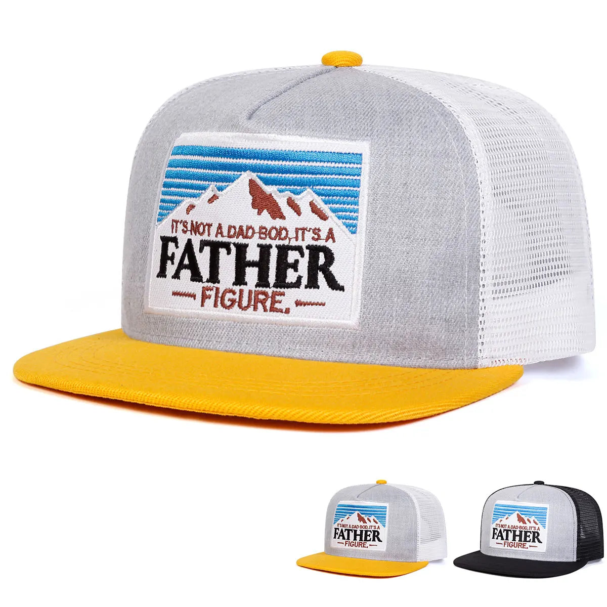 Unisex It's A FATHER Embroidery Hip-hop Net Hats Spring Summer Outdoor