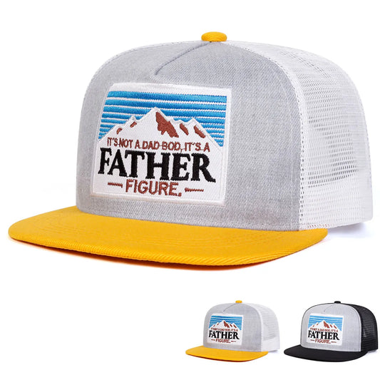 Unisex It's A FATHER Embroidery Hip-hop Net Hats Spring Summer Outdoor