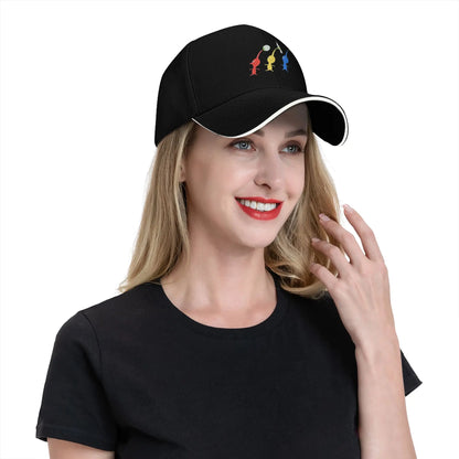 Pikmin Running Baseball Caps