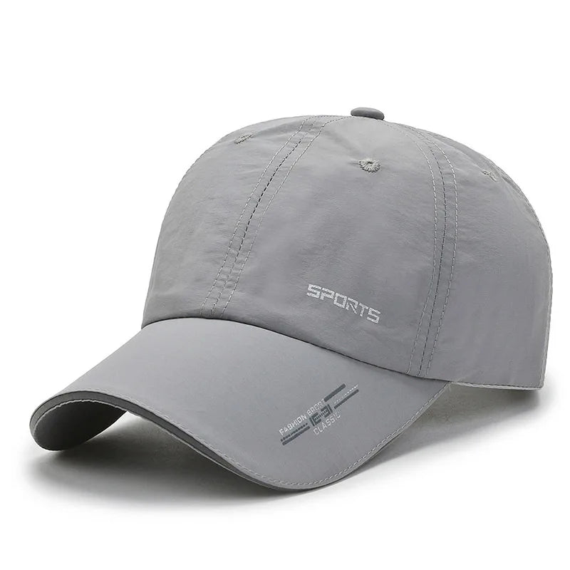Quick Drying Solid Baseball Cap For Women & Men