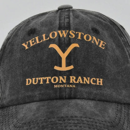 Trendy Yellowstone Dutton Ranch Baseball Cap Washed UV Protection Snapback Hat