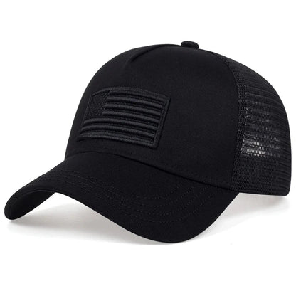 Flag Mesh Baseball Cap Summer Breathable Hat