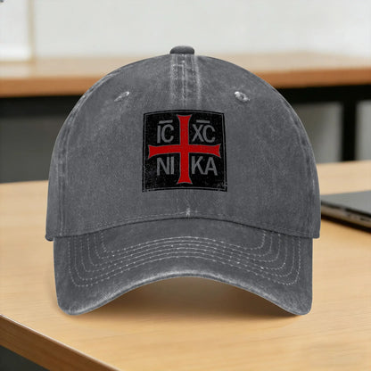 Jesus Conquers Ic Xc Nika Casual Baseball Cap