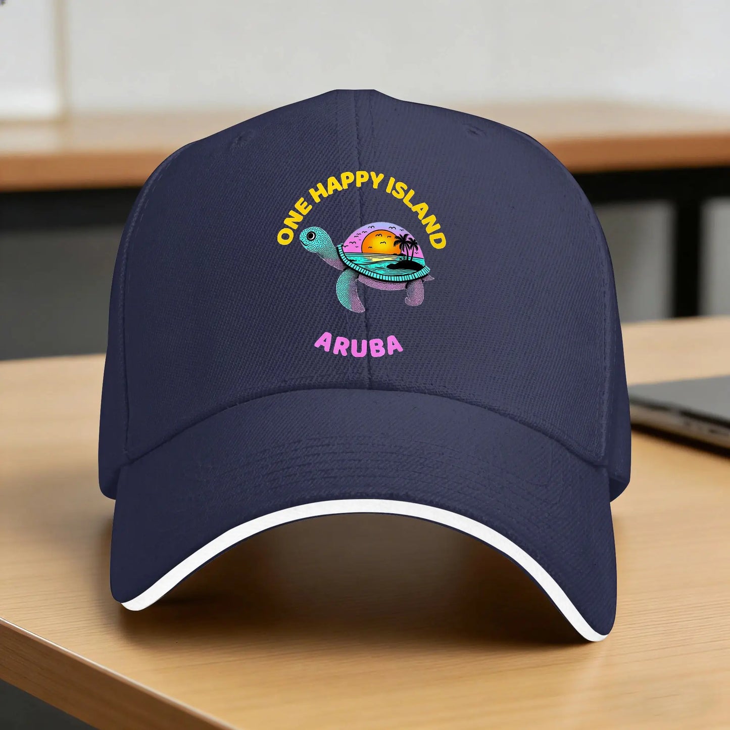 Aruba One Happy Island Sun Baseball Cap