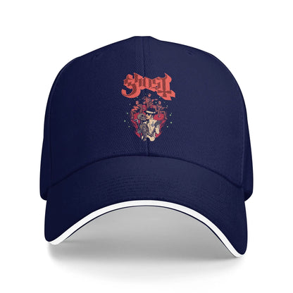Ghost Band Valentine's Day Flower Heart Skull Casual Baseball Cap