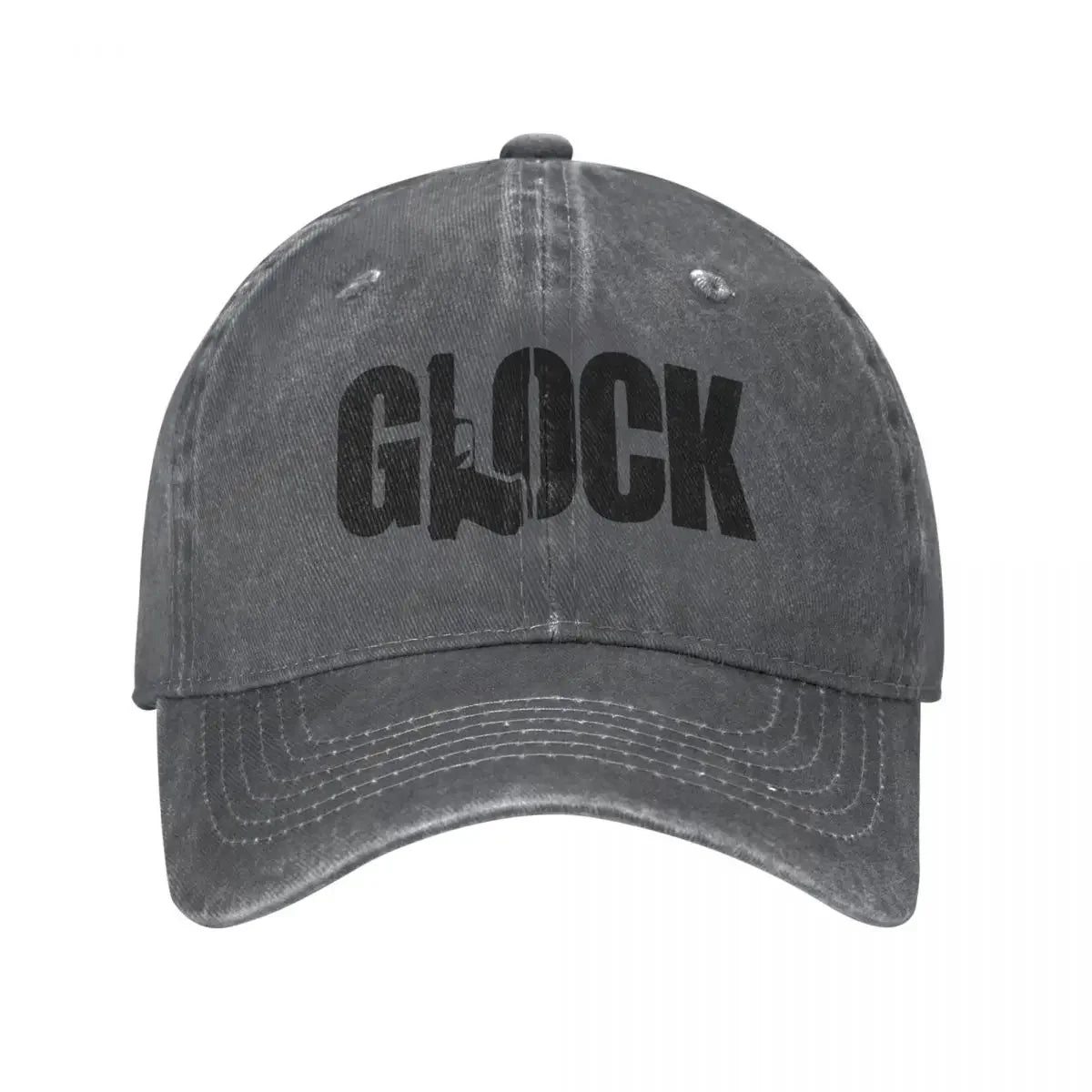 Glock Tactical Shooting Gun Baseball Caps Distressed Denim