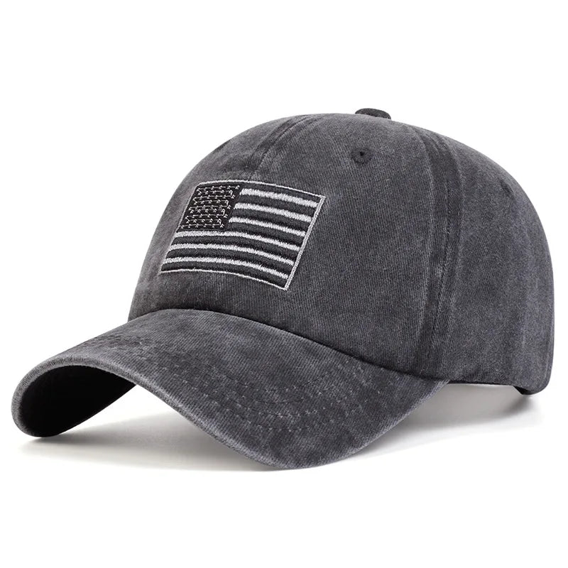 Washed Vintage Letter Baseball Cap Versatile For Men And Women