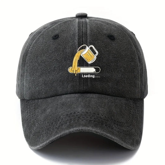 Adjustable Baseball Cap For Women With Fun Beer Print For Daily Leisure