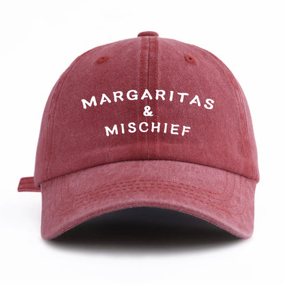 MM Print Washed Baseball Cap For Adults
