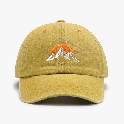 Unisex Embroidered Sunset Baseball Hat