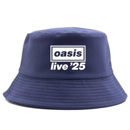 Unisex Oasis Prints Bucket Hats American Heavy Summer Headwear Foldable Outdoor