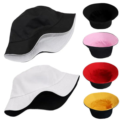Foldable Double-sided Bucket Hat Summer Sun Hat