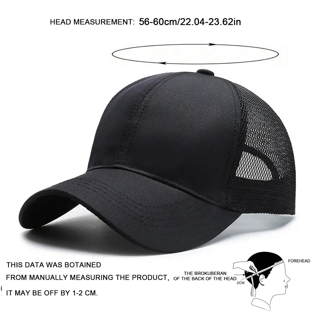 Unisex Solid Color Baseball Net Caps Spring And Summer Outdoor