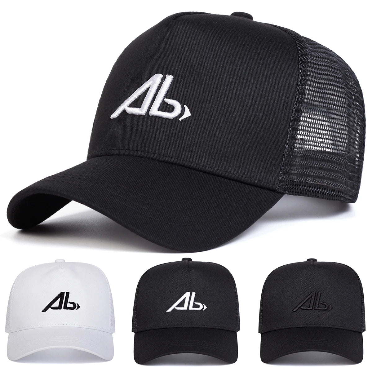 Unisex AB Letter Embroidery Baseball Caps