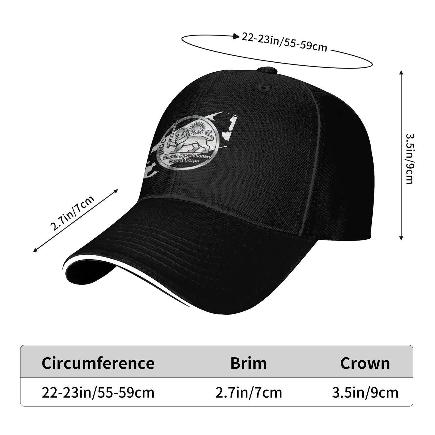 Iran Islamic Revolutionary Guard Corps Logo Baseball Cap