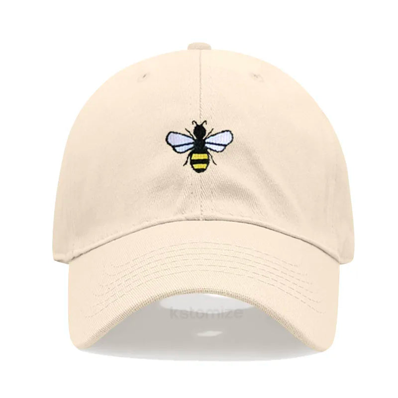 Honeybee Embroidered Baseball Cap For Women Men