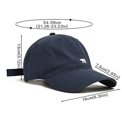 Cartoon Polar Bear Embroidery Baseball Cap