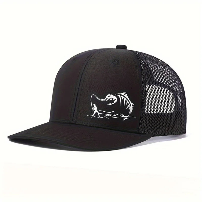OutdoorSports Hip hop Hat Fisherman Printed Net Hat