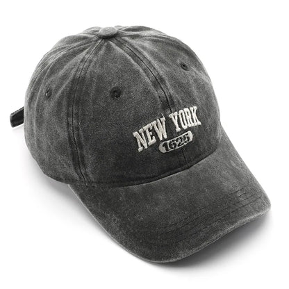 Retro New York Embroidery Baseball Caps for Men Women Vintage