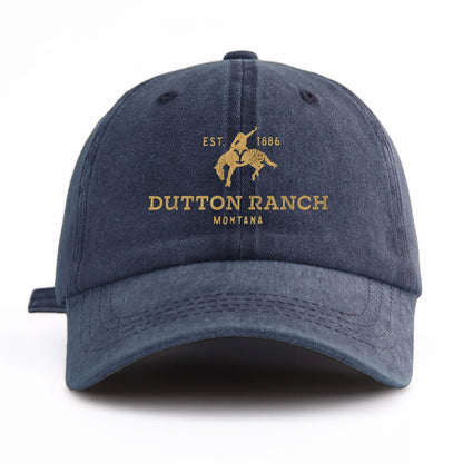 Dutton Ranch Print Washed Baseball Cap For Adults