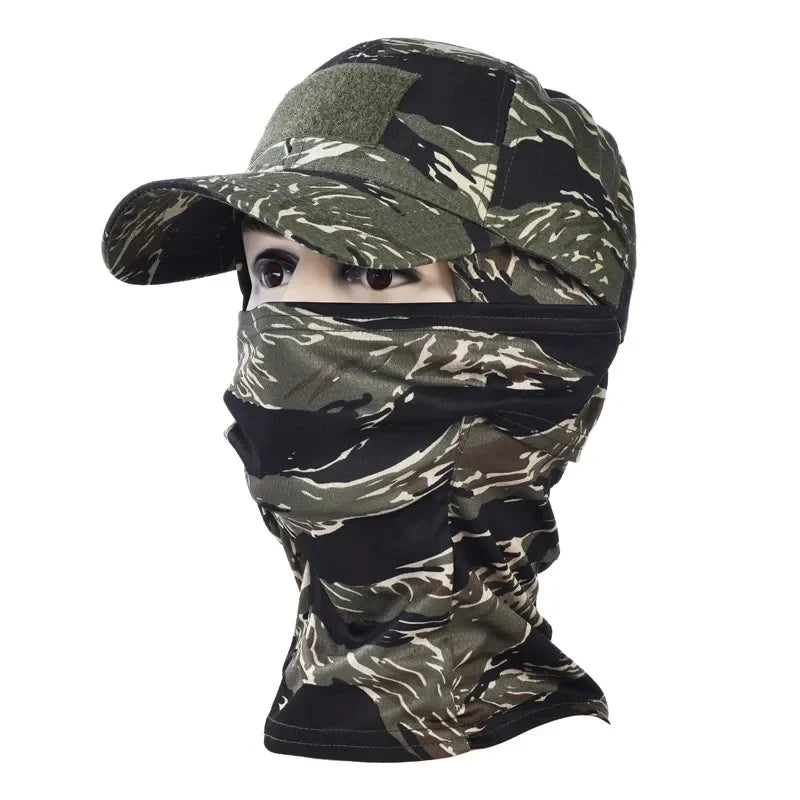 Camo Baseball Caps Camouflage Balaclava Hat Outdoor Fishing Hiking Hunting