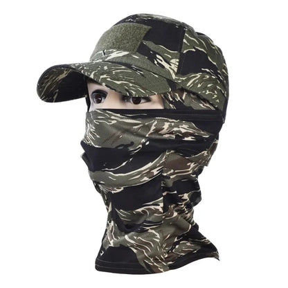Camo Baseball Caps Camouflage Balaclava Hat Outdoor Fishing Hiking Hunting
