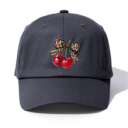 BOW CHERRY Print Baseball Cap