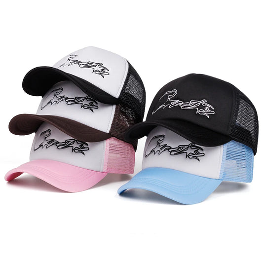 New Baseball Hat C Five Star Mesh Hat Street Hip Hop Hat