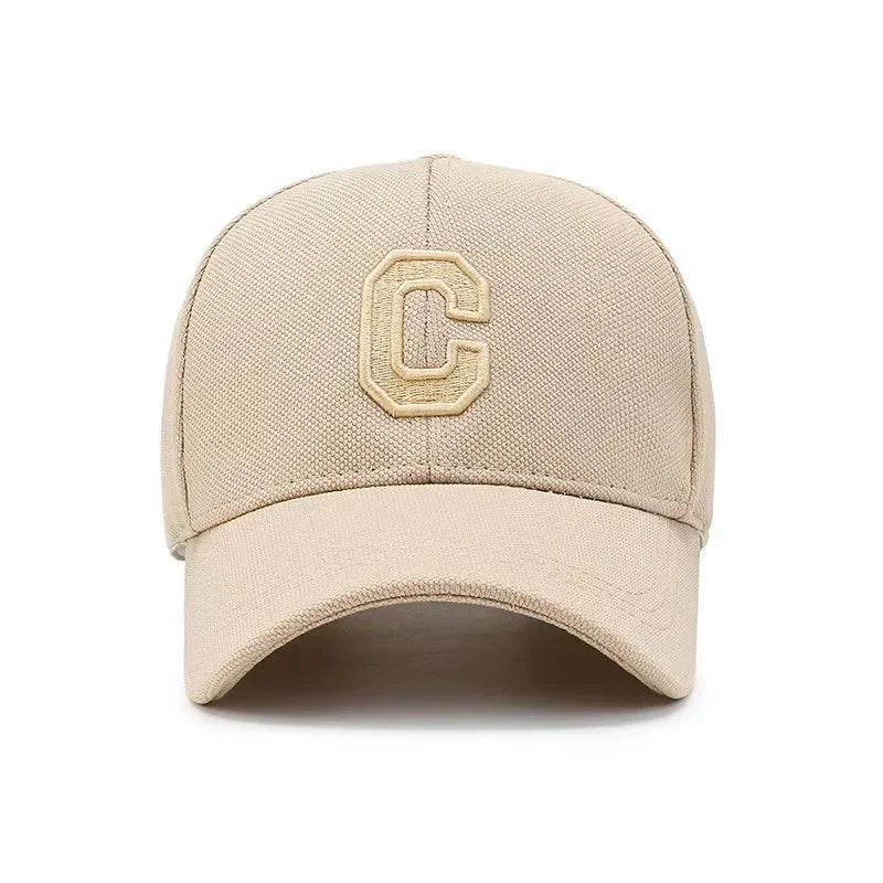 Simple Letter C Embroidered Baseball Caps