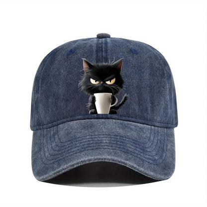 Cute Cat Print Baseball Cap