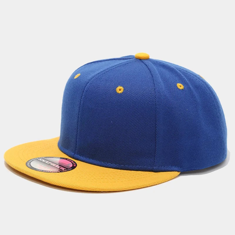 Two-Color Block Hip-Hop Cap Snapback Cap For Men And Women