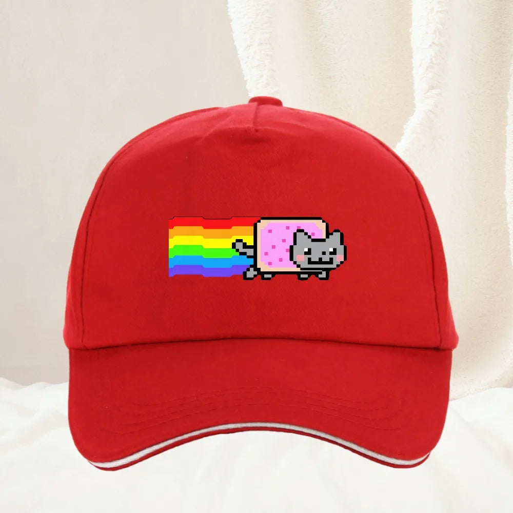 Nyan Cat Funny Meme Unisex Pattern Print Baseball Cap