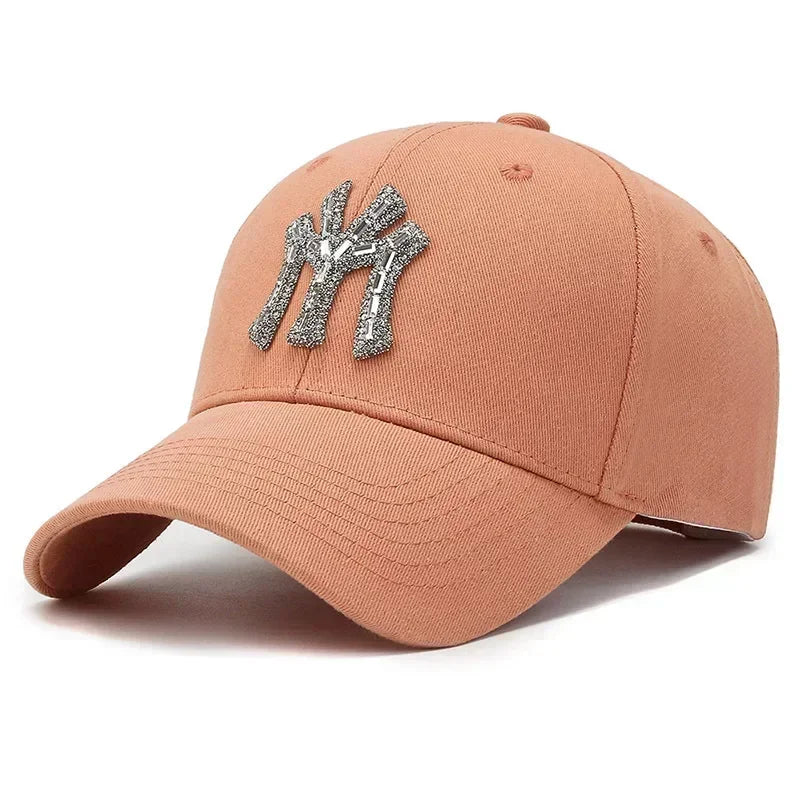 MY Rhinestone Hat Female Spring and Fall Street Casual Baseball Cap
