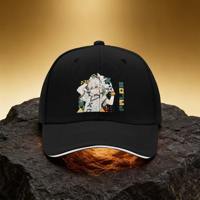 White-Haired Elf Anime Baseball Cap