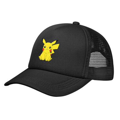 Pokemoned Pikachu Mesh Baseball Caps