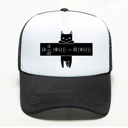 Quantum Mechanics Cat Baseball Cap