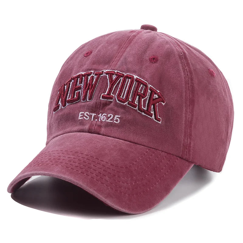 New York Washed Cotton Cap Baseball Caps