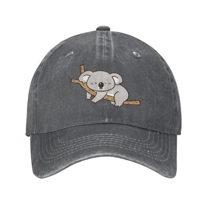 Cartoon Koala Vintage Baseball Ball Cap