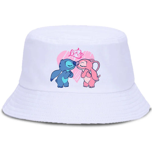 Lilo Stitch Parent-child Bucket Hat Summer Panama Bucket Cap Women Men