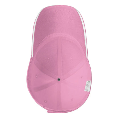 October We Wear Pink Rainbow Breast Cancer Awareness Ribbon Sandwich Cap Baseball Cap