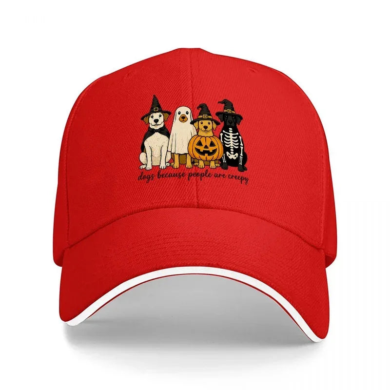 Halloween Ghost Pumpkin Skeleton Baseball Cap