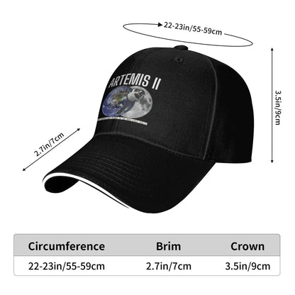 Artemis 2 Moon Mission First Crewed Flight Since Apollo Sun Baseball Cap