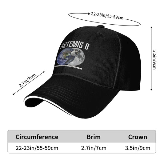 Artemis 2 Moon Mission First Crewed Flight Since Apollo Sun Baseball Cap