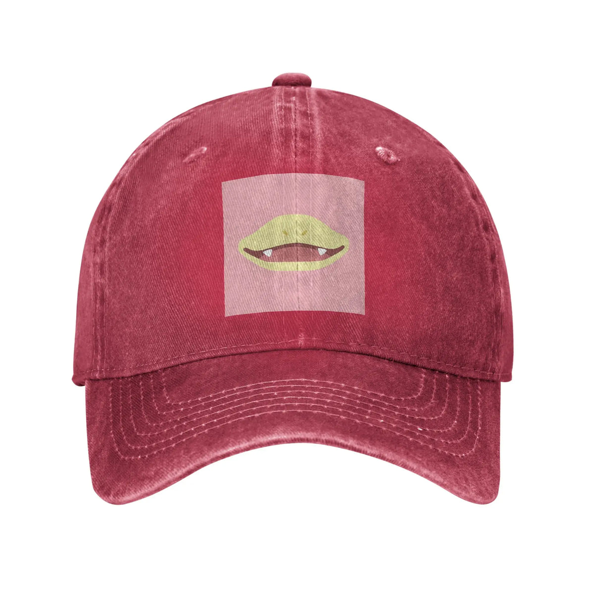 Slowpoke Poke Maniac Mouth Denim Cap Casual Baseball Caps