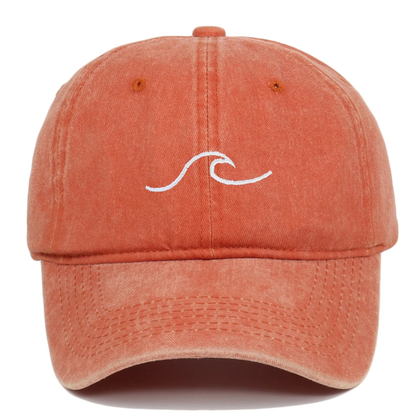 Wave Pattern Embroidered Baseball Cap