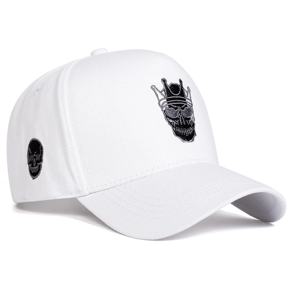 Unisex Skull Wearing A Crown Embroidery Baseball Caps