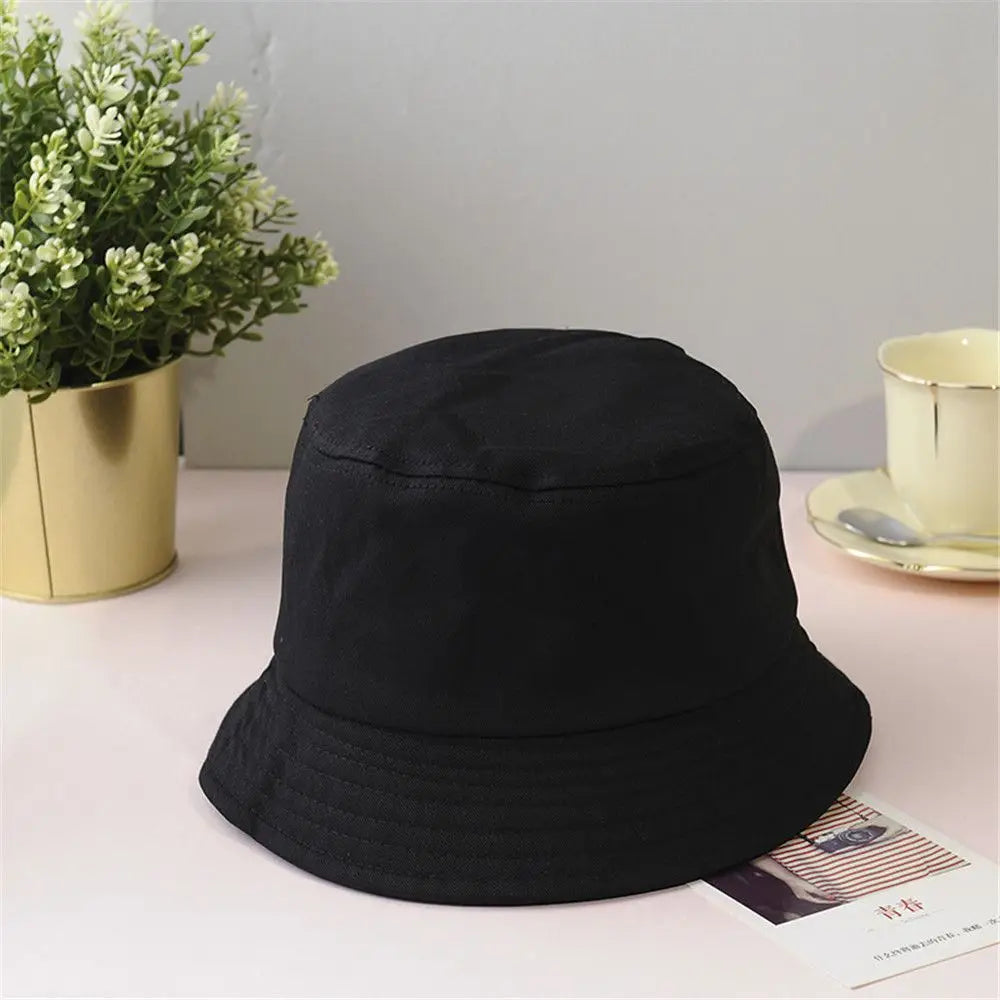 Cotton Summer Foldable Bucket Hat Unisex Women